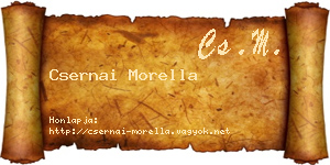Csernai Morella névjegykártya